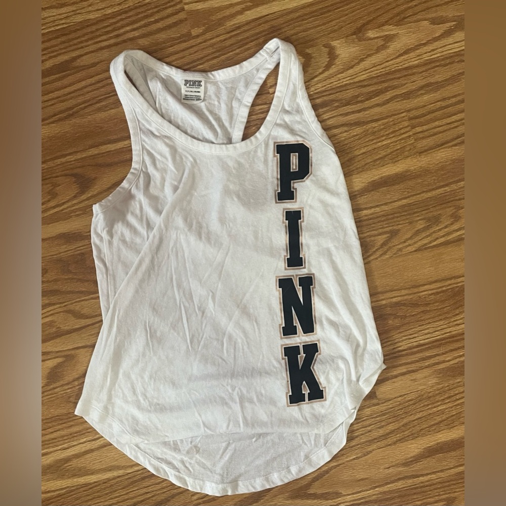 Victorias secret PINK white tank top